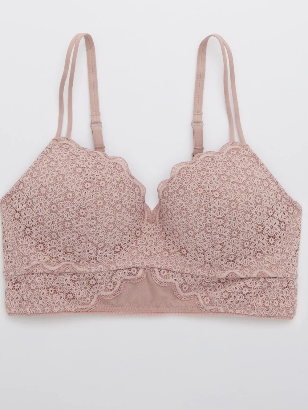 Aerie Real Happy Wireless Push Up Bra in Mauve 38B